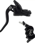 2-Finger Ergonomic Aluminum Bicycle Brake Lever For Left Or Right Hand, 2200 Mm Cable, Black, One Size