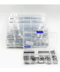Cylindrical Pin Locating Dowel Set 304 Stainless Steel DIN 6325 M1 To M8 Combo Kit in labeled plastic cases