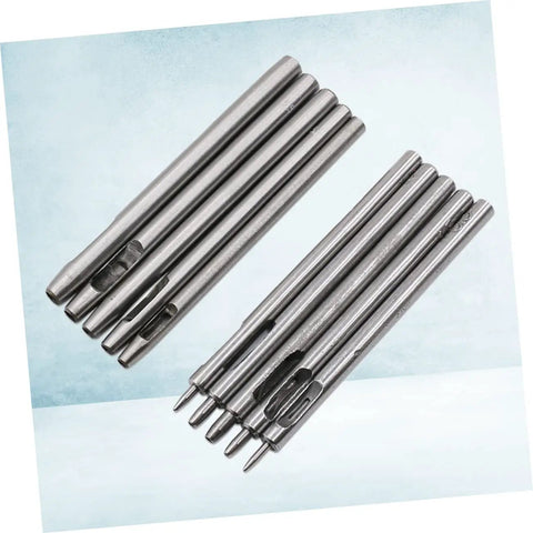 Steel hole cutters from Leather Punch Tool Set 10 Pieces Portable Belt Hole Punch Craft Kit For Hobbies Falconry And Home Repair
