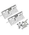 Rotating Concealed Door Hinges Set Of 2 With Self Closing Spring Stainless Steel Adjustable Speed Heavy Duty with screws