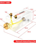 Clear 1000ML RC Gas Fuel Tank For RC Airplanes With Transparent Plastic Bottle, Metal Cap Inlet And Outlet, Lightweight 114g, Durable Construction