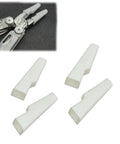 Soft TPU Vise Jaws For Multitools Like Wave, 2 pairs of white clamp inserts for stable contact surface, tool overview