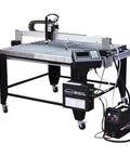 Front view of Versa Cut 4x4 CNC Plasma Table With 40A Plasma Cutter And Cutting Torch All In One Pro Grade Dual Voltage metal fabrication system.