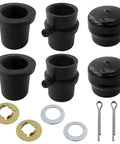 Front Wheel Bearing Rebuild Kit For Zero Turn Mowers RZT50 RZT54 RZT42 Replacement Set With All In One Bearings And Seals Includes 73604228B 7140162 7410990B Variants Easy Install For Durable Performance, black bearing kit parts with washers and cotter pins