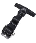 4 Pack Elastic Stainless Steel Rubber Hood Latches With Brackets Flexible T Handle Hasp Rubber Draw Latches close-up