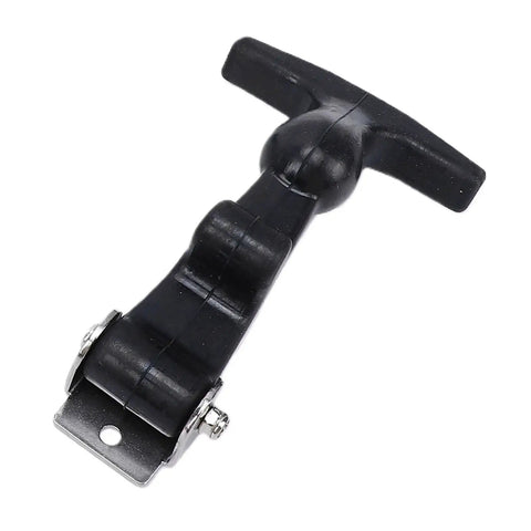 4 Pack Elastic Stainless Steel Rubber Hood Latches With Brackets Flexible T Handle Hasp Rubber Draw Latches close-up