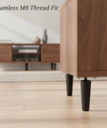 Conical Furniture Leg With M8 Thread For Quick Replacement On Sofa Cabinets And Chairs Durable PP And Metal Easy Install 5.9