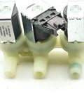 Water Inlet Valve For Washing Machine One Inlet Three Outlet 120V Replacement Part with quick connect interface visible