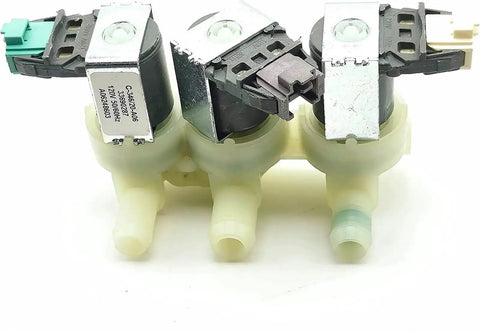 Water Inlet Valve For Washing Machine One Inlet Three Outlet 120V Replacement Part with quick connect interface visible