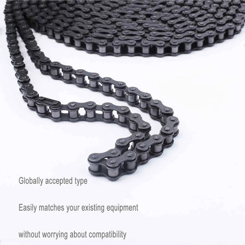 41 Gauge Roller Chain For Electric Gate Openers 20 Ft Gate Chain with Two Connecting Links for Automatic Sliding Gate Opener