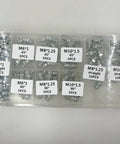 BESPORTBLE 260 Piece Grease Fitting Assortment Kit With Galvanized Iron Nozzles In M6 M8 M10 Sizes Including 90 Degree And 45 Angle Straight Zerk Fittings For Heavy Duty Mechanical Repairs And Auto Works in labeled case