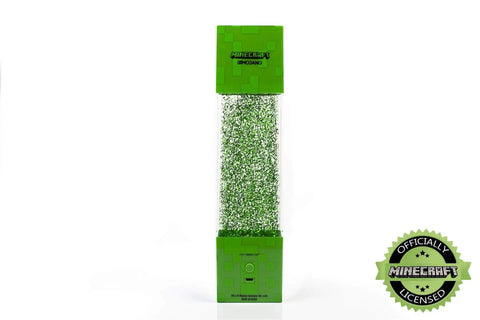 12 inch Glitter Creeper Mood Light LED Lamp for gaming and kids rooms, Minecraft-themed glitter light, official license badge visible