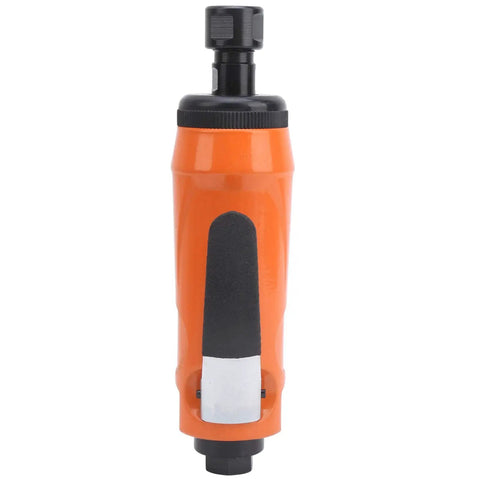 Heavy Duty Pneumatic Air Die Grinder With Straight Shaft And 20000 RPM, compact orange design for trimming and grinding tasks.