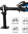 Heavy Duty Bicycle Repair Stand With Bench Mount Adjustable Clamp And Wide Compatibility For Road And Mountain Bikes