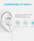 Usb C Earbuds With Microphone And Remote For IPhone 17 16 15 Pro Max Plus And IPad Galaxy S Series Noise Cancelling Earphones Compatible With MacBook Pro And All Usb C Devices For Dope Sound And Hands Free Calls inserted in ear for comfort display