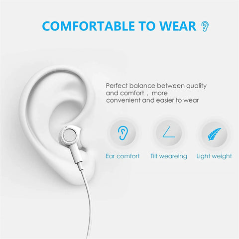 Usb C Earbuds With Microphone And Remote For IPhone 17 16 15 Pro Max Plus And IPad Galaxy S Series Noise Cancelling Earphones Compatible With MacBook Pro And All Usb C Devices For Dope Sound And Hands Free Calls inserted in ear for comfort display
