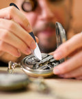 Watchmaker using Pro Grade Watch Back Opener Tool And Case Knife With 20mm Fit Aluminum Handle Bezel Removal Tool.