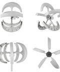 Off Grid Home Wind Turbine Generator Kit 3000W 4000W 5000W With Controller Power Up Vertical Windmill System PA66 blades