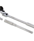 Flex Head Ratchet To T Handle Wrench 3 Piece Set One Quarter Inch Drive Small Ratchet Kit With Socket Extension And Adapter