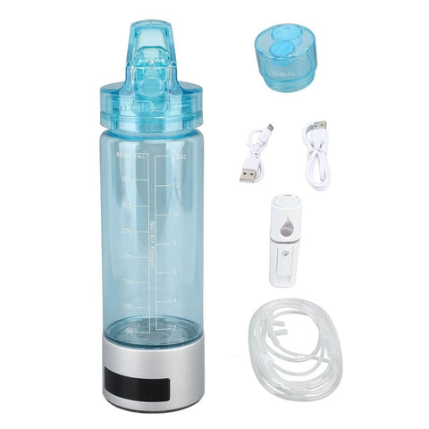 Hydrogen Water Bottle With Sprayer For Direct Inhalation Portable 400ml Hydrogen Rich Cup with accessories