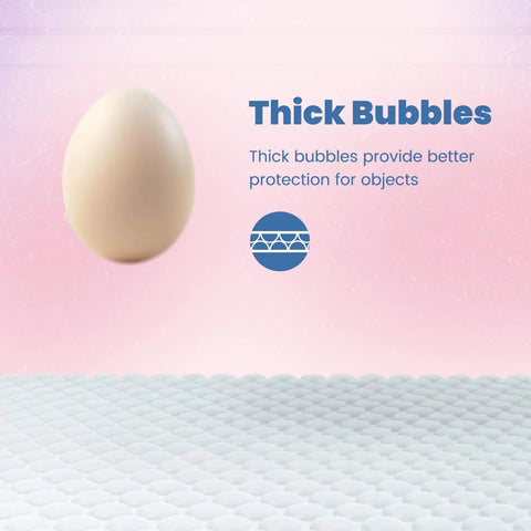 Bubble Mailers 10x13 Inch Light Pink 25 Pack Opaque Padded Envelopes For Clothing Books Makeup And Accessories Self Seal Shipping Bags For Small Business with thick bubbles protecting an egg