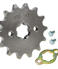 14 Tooth 420 Front Sprocket Fits 50cc 70cc 90cc 110cc 125cc 140cc 160cc Mini Bikes ATVs Dirt Bikes Go Karts And More Works With TaoTao DB14