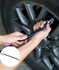 Tough As Nails Air Pump Hose Adapter Quick Connect Replacement For Tire Inflator With Durable Build And Anti Slip Grip To Ensure Safety While Inflating So You Can Hit The Road Without Leaks Being Stuck Roadside Safe And Sound, black hose on car tire