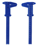2 Pack Plastic Measuring Calipers With 150 mm And 0 To 6 Inch Scale Vernier Sliding Gauge Ruler Mini Eyebrow Ruler Lightweight ABS Handy Tool
