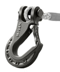 Five Sixteenth Inch Safety Steel Latch Winch Clevis Slip Hook With 14,000 Lbs Working Load Limit showing spring-loaded latch