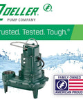 Waste Mate 267 Sewage Pump Half Horsepower Submersible Heavy Duty For Sewage Effluent Or Dewatering with branding