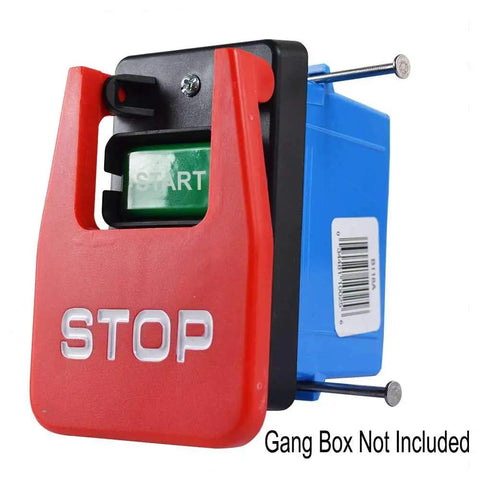 Large Table Saw Push Button Switch With Emergency Stop Cover Heavy Duty Safety Switch 18806 for woodworking machines