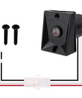 Dusk To Dawn Outdoor Light Sensor Switch 120V Weatherproof Photocell with screws and wiring for easy installation on exterior fixtures.