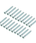 Confirmat Screws 7x59mm Hex Socket Wood Screws Zinc Plated For Furniture Assembly Cabinet Making And DIY Projects 20 Pack