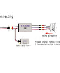 Diagram showing connection setup for 50mm EDF Ducted Fan With 11 Blades 4300KV RC Brushless Motor 40A ESC 2-4S High Voltage