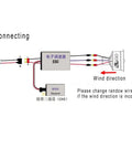 Connection diagram for 50mm 11 Blades Ducted Fan With RC Brushless Motor 4300KV Balance Tested For EDF 4S RC Jet Airplane