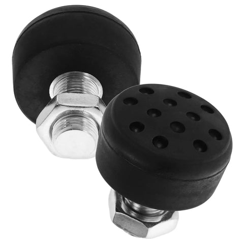 2 Pack Toe Stops For Roller Skates With Adjustable Rubber Brake Heads For Quad Skates Replacement Brakes in black rubber