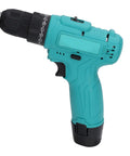 Heavy Duty Cordless Drill With Dope Torque And High Speed Rotation For Wood Aluminum Steel Built Different To Handle Any Yard Work Run Smooth And Deliver Serious Kick Without Burning Out All Weekend. Teal cordless drill with adjustable chuck for versatile projects.
