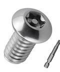 Tough As Nails 1/4-20 X 1/2 Inch Torx Security Machine Screws 304 Stainless Steel Button Head with TT27 Bit.