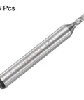 uxcell 2.5mm end mill bit set, 6mm straight shank, 4-flute HSS-AL spiral cutter, 4 pcs for wood PVC MDF engraving