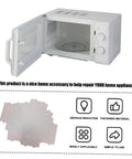 Microwave Waveguide Cover Mica Sheet Heat Insulation Guard for High Temperature Resistance, shown with microwave and features.