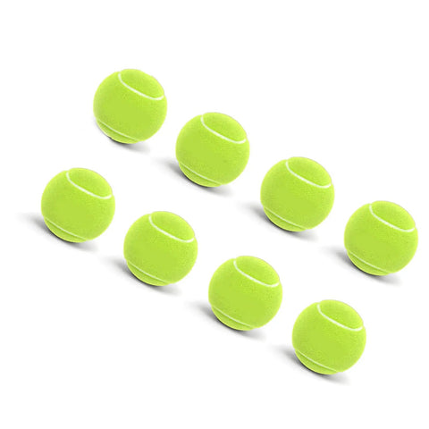 Shock absorbing feet for Indoor Bike Trainer Rocker Base for stable home cycling workouts, set of 8 green rubber balls.