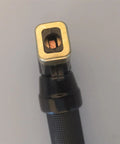 Heavy Duty 400A Welding Electrode Holder With Sturdy Clamp Jaw Plier For Stick Welding Machines And Pro Projects close-up of connector end