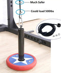 Built Tough Replacement Cable For Home Gym Rigs, Heavy Duty Steel Wire Rope With Smooth Nylon Cover, 118 Inch Adjustable Cable Machine Gear With 500 Lbs Capacity And No Sweat Setup on pulley system.