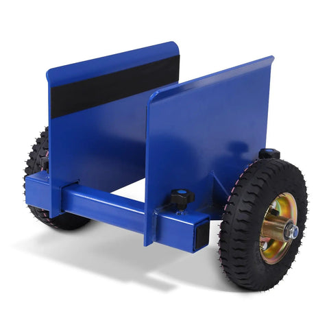 Heavy Duty Drywall Cart And 550 Pound Panel Dolly equipped with smooth rolling pneumatic wheels for easy lifting.