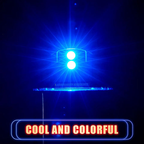 Blue glow from 2 Pack Mini USB LED Lights For Car Laptop And Office Lit Ambient Mood Lighting With 8 Color Options.