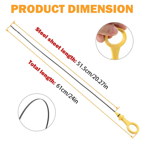 Engine Oil Dipstick Replacement For 2009 2017 Audi A4 A5 Quattro 2011 2015 Q5 2012 2016 Q3 2008 2013 A3 And VW Jetta Passat 2 0T dimensions