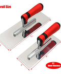 Heavy Duty Get It Done Pro Grade Stainless Steel Concrete Finishing Trowel Set with Flat 8x3 Inch and 11x4 Inch Trowels