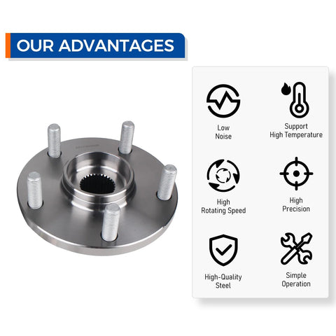 Two Pack Front Wheel Hub Bearing Assembly Kit For Your Ride Compatible With Lexus ES330 ES350 RX330 RX350 RX400h Avalon Camry Solara Highlander Toyota Models 2004 Through 2013 For Reliable Wheel Hub Replacement with benefits.
