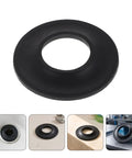 10pcs Rubber Bathtub Drain Gasket Stopper for Pop up Tub Drains, black rubber washer with textured finish for secure grip.