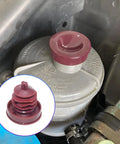 Built Tough 2 Pack Hydraulic Power Steering Pump Reservoir Cap Plug Cover Direct Fit Swap For Honda Odyssey Pilot Prelude Ridgeline CL MDX. Red cap on steering pump.